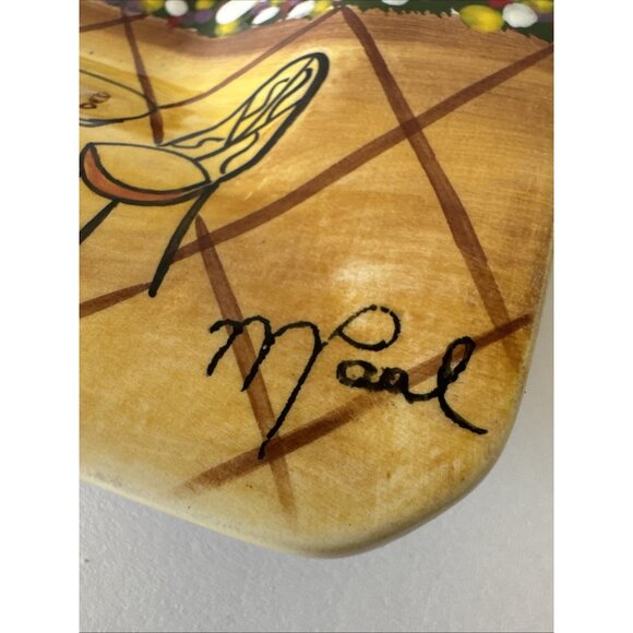 Mark Paul Hand Painted Signed Tuscany Bay Collection 7” Inch Ceramic Plate - Picture 7 of 10